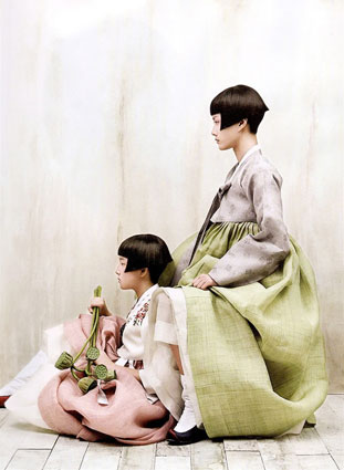 Kim Kyung Soon shot for Korean Vogue