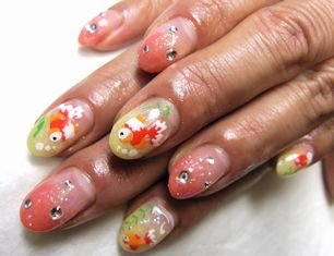 金魚ネイル