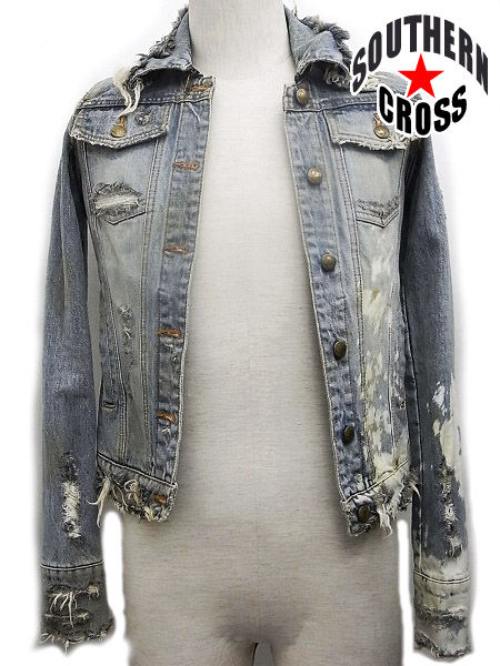 LGB ルグランブルー　ダメージデニム　Gジャン　ブリーチ加工 LGB ルグランブルー ダメージデニム Gジャン ブリーチ加工 LGB