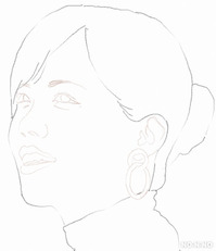 GIMPで美女を描く01