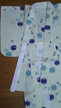 浴衣に衿芯