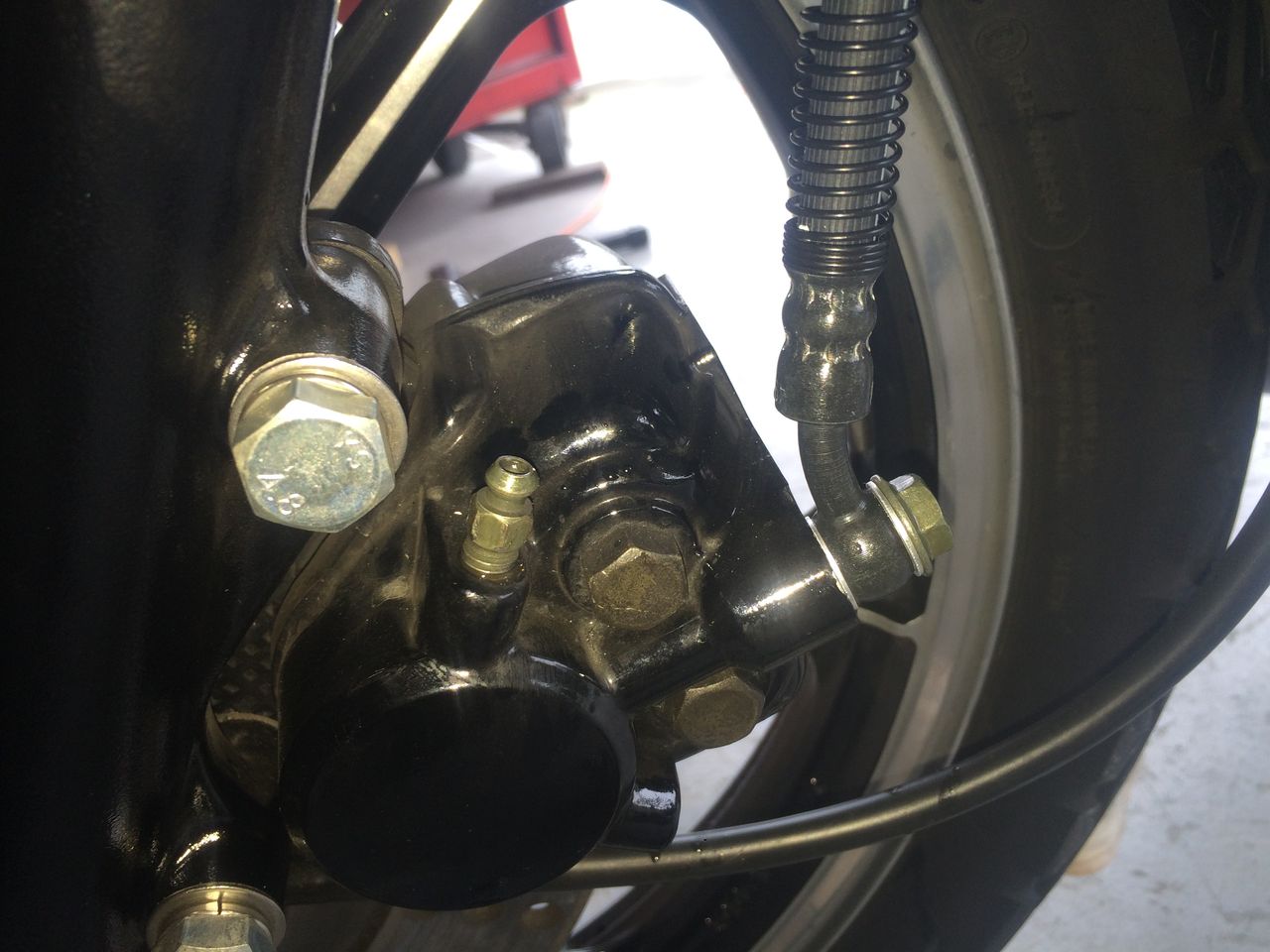 藤井さん Z400FX ブレーキホース交換 : S・K COMPANYのブログ