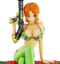 ワンピース DOOR PAINTING COLLECTION FIGURE ナミ アニマルver.