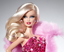 pink diamond barbie head