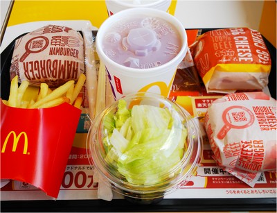 マックのエグチセット ダブルチーズバーガーセット Haruharuの普段着ごはん