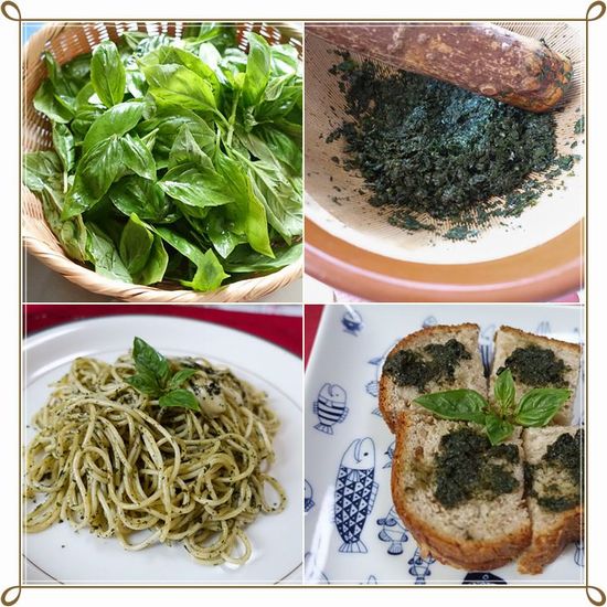 バジルの料理