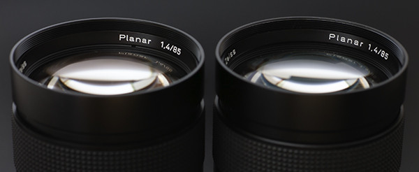 Planar 85mm F1.4 AEGとMMJの違い 絞りと内面反射 : ZEISSレンズ Planar 85mm F1.4 AEGとMMJの違い 絞りと内面反射 : ZEISSレンズ