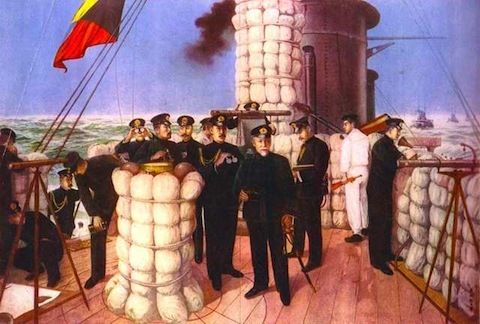 三笠艦橋の伝令（野口新蔵四等水兵） : 軍艦三笠 考証の記録