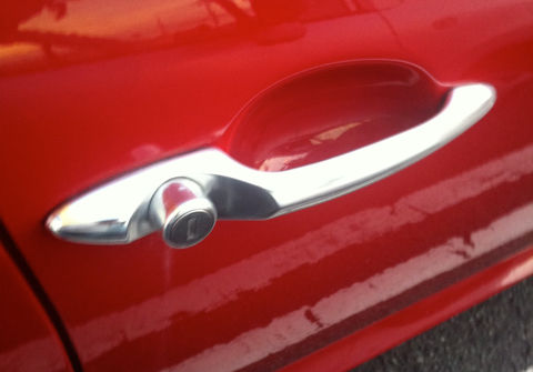 アルファロメオ156 フロントドアハンドル(レッドカーボン仕様