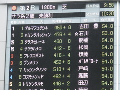 20161119 東京2R 2歳未勝利 プンメリン 01