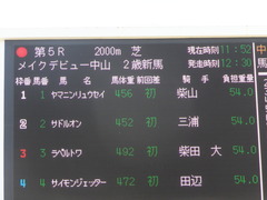 20150912 中山5R 2歳メイクデビュー ヤマニンリュウセイ 01