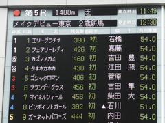 20150621 東京5R 2歳メイクデビュー カズノメガミ 01