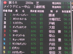 20160227 中山5R 3歳メイクデビュー ツボミ 01