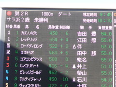 20151226 中山2R 2歳未勝利 カズノメガミ 01