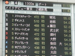 20181008 東京4R 2歳メイクデビュー オビワンズドーン 01