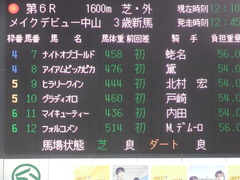 20190112 中山6R 3歳メイクデビュー ヒラリークイン 01