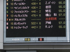 20141129 東京6R 3歳上500万下トレジャーマップ 01