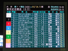 20150916 大井11R 東京記念(S2) ユーロビート 01
