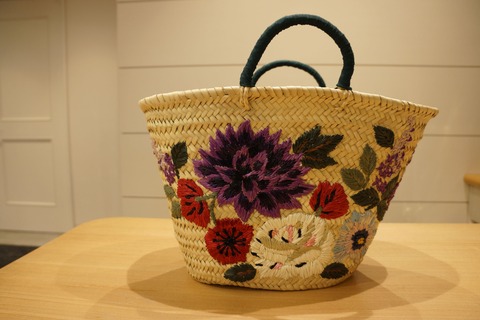 品質満点 希少一点物】KEITAMARUYAMAケイタマルヤマ 降り 花火刺繍カゴ バッグ