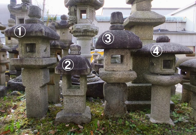設置料込 灯籠 五重塔 灯篭 灯ろう 年代物
