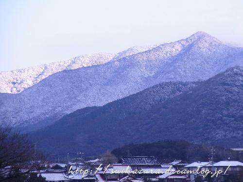 雪の山