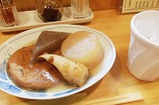芋焼酎ロックと四点盛