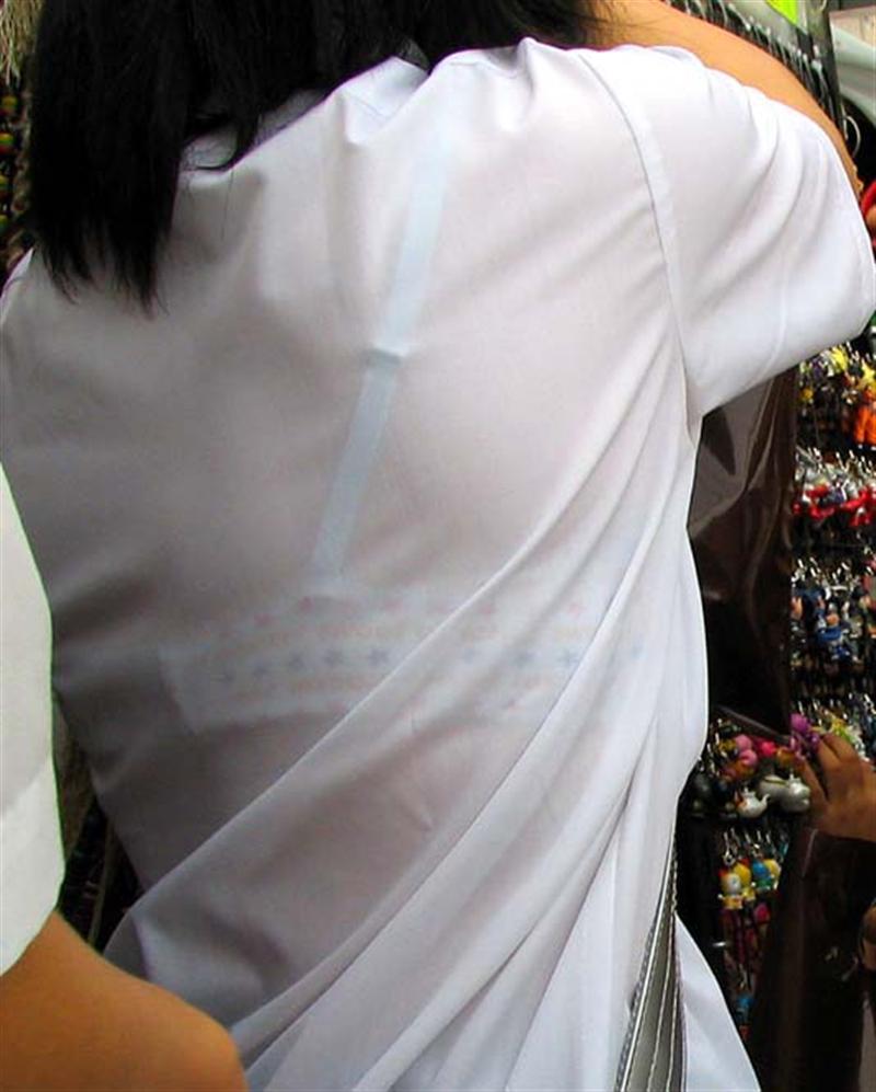 Jk 透けブラ JK透けブラ】女子校生の夏服のブラウスから透けて見えるブラって、突然大人っぽい色気を見たようでドキ - オキニー