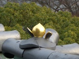 岡山城の桃瓦