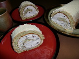 黒豆きな粉ロール(ロールケーキ)の完成