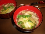 おぞうに(カモ雑煮)の完成