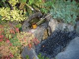 竹喬美術館 中庭の水琴窟
