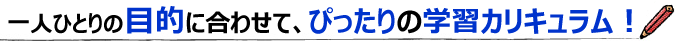 学習目的別コース設定