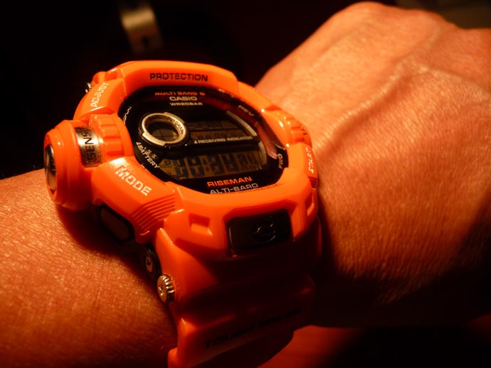 G-SHOCK RISEMAN Men in Rescue Orange