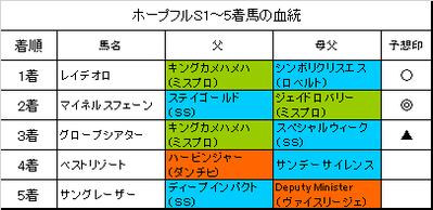 ホープフルステークス2016結果