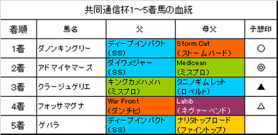 共同通信杯2019結果