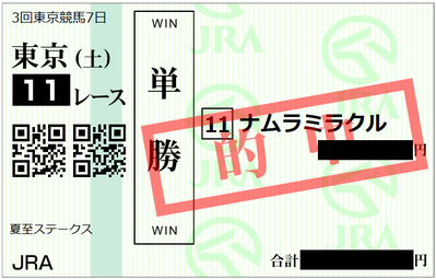 2018年6月23日東京11R