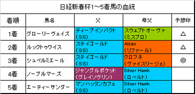 日経新春杯2019結果