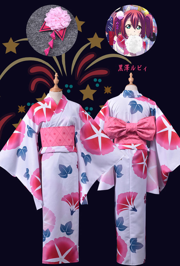 沼津夏祭り コラボポスター 花火 浴衣 Aqours 沼津夏まつり2018 コラボ