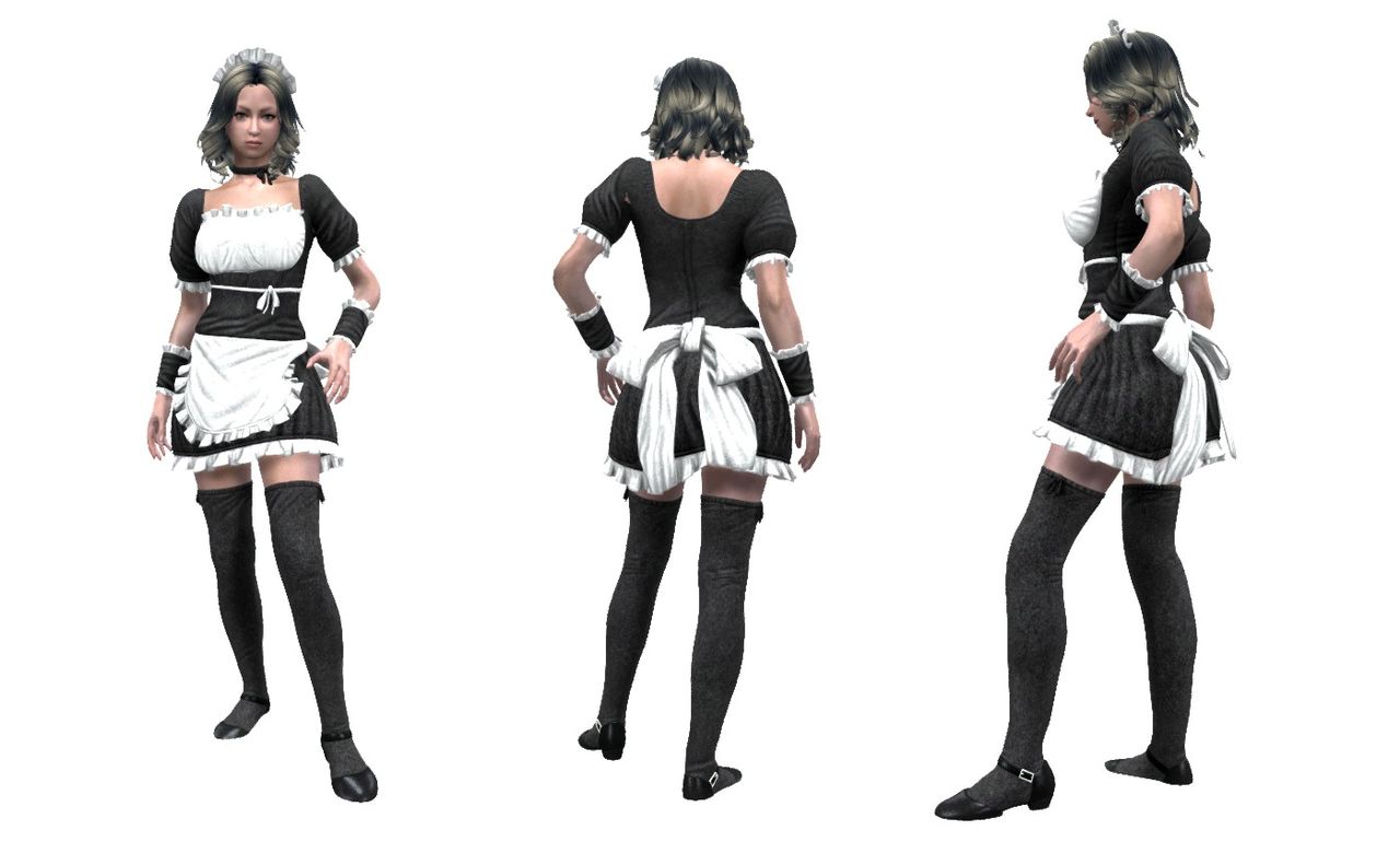 Костюм горничной Devil & Angel, чёрный, M DA_7082 maid M - Devil & Angel - Ролевые эротические костюмы горничные - Купить