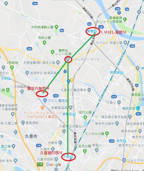 会場までの距離