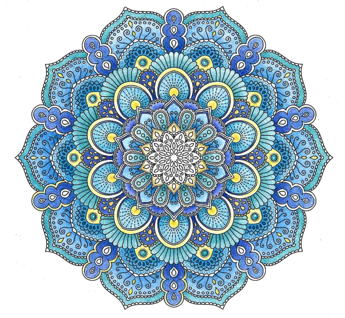 葉月のスケッチブック＆日記 : 色鉛筆で塗る大人の塗り絵ワークショップ？