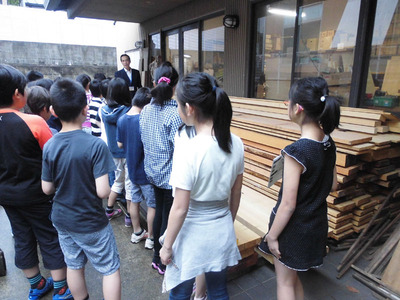 2-京都市立上高野小学校の京仏具工房見学