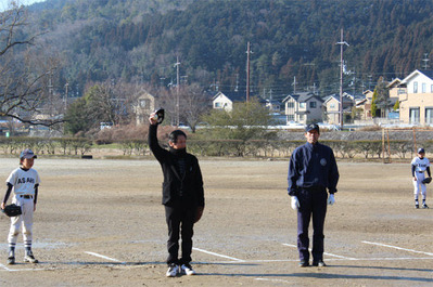 6-北区少年野球振興会 始球式