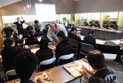 1-151014k京仏具工房見学 福岡女学院高等学校様