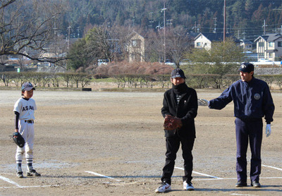 3-北区少年野球振興会 始球式