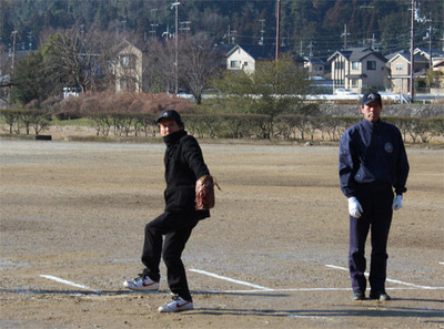4-北区少年野球振興会 始球式