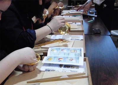 3-151014-1京仏具工房見学 福岡女学院高等学校様