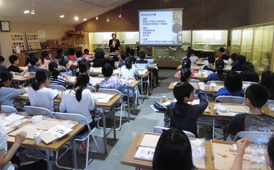 8-京都市立上高野小学校の京仏具工房見学