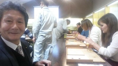 9-工房見学 テュービンゲン大学 同志社日本研究センターの皆さん