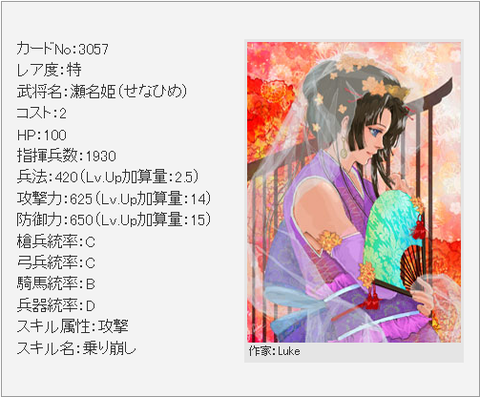 特 瀬名姫